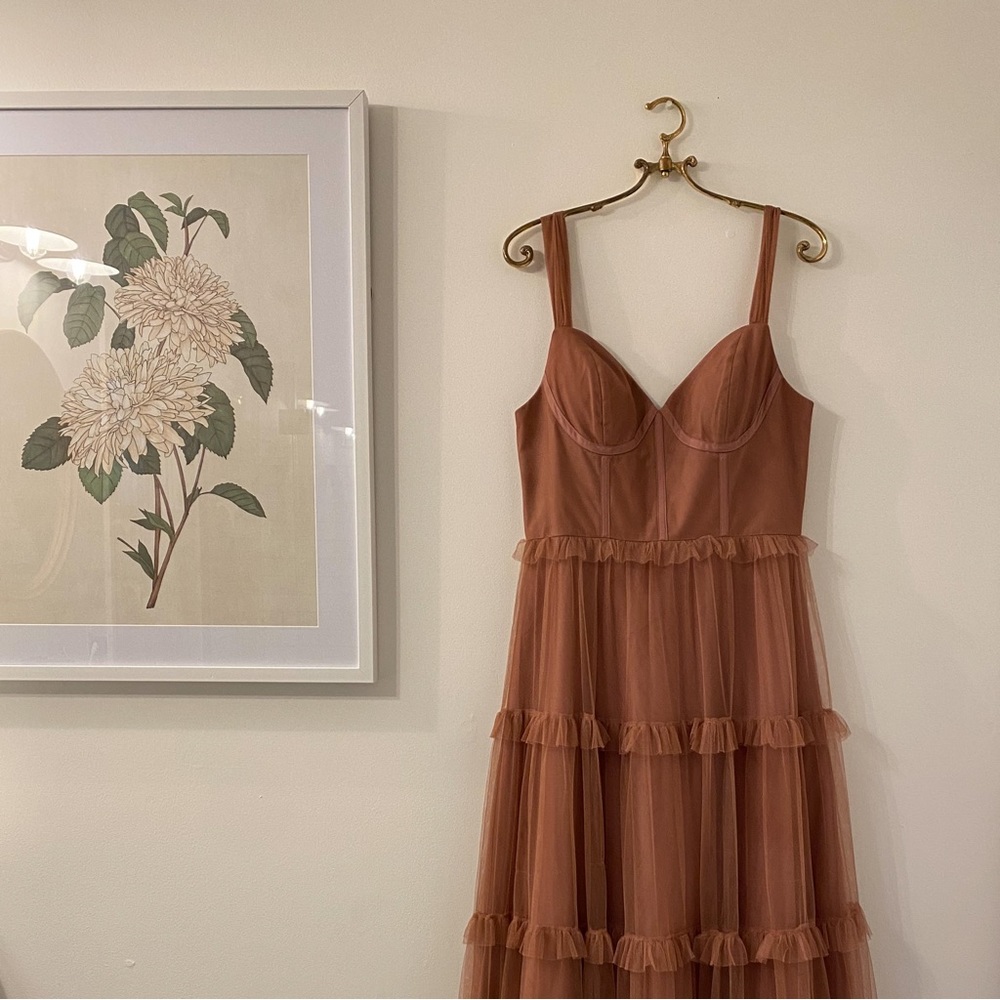 Revelry Sloane Tulle Dress in Desert Rose